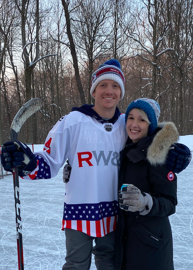 Tobin K., Roster founder, on the ice